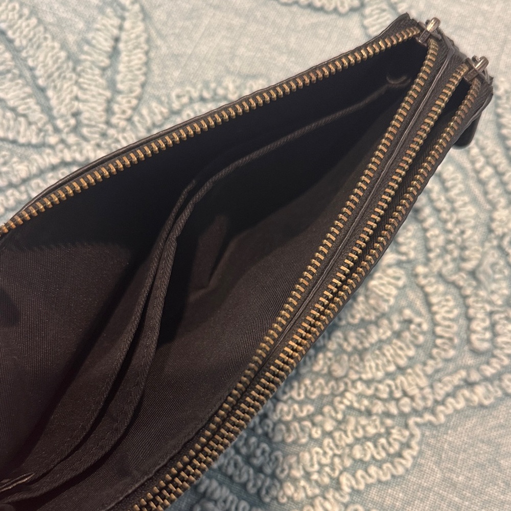Coach Iridescent Black and Purple Wristlet - Picture 4 of 5